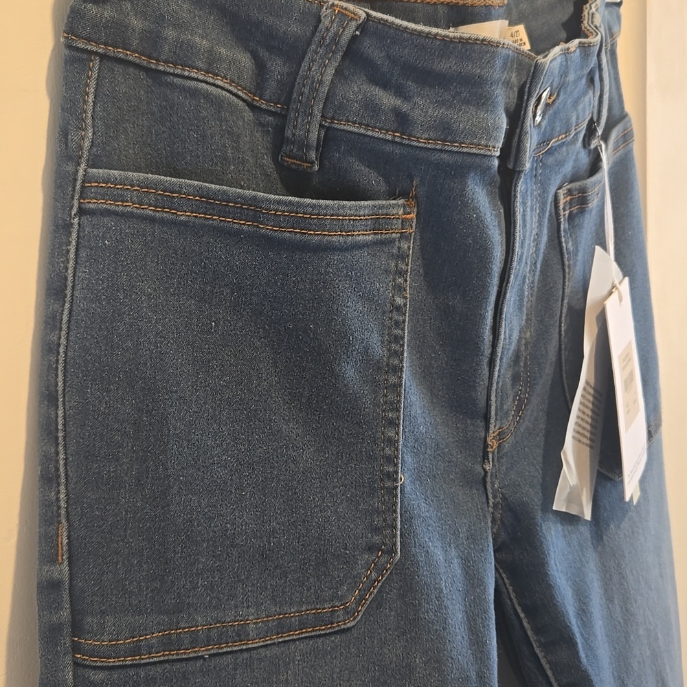 Tahari Women's Straight Leg Blue Jeans - Picture 4 of 14